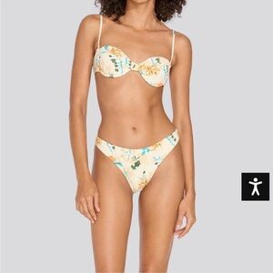 solid and striped maisie bikini